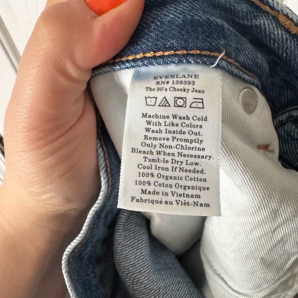 👖 Everlane The '90s Cheeky Jean | Mid-Wash Denim | Women's Size 30 Regular 0519 - Picture 6 of 6